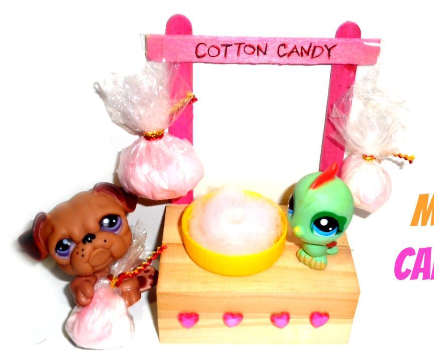 Miniature Cotton Candy Stall (Doll Crafts)