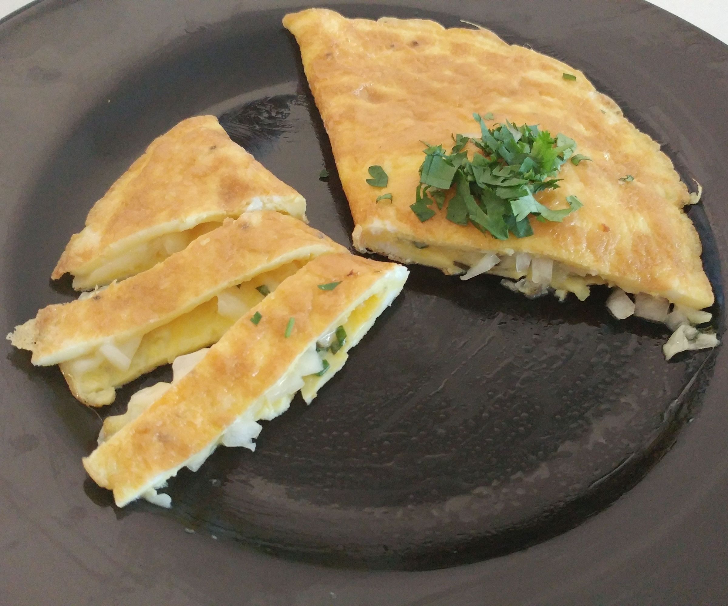 Traditional Omelette (cheese and Basil Filling)