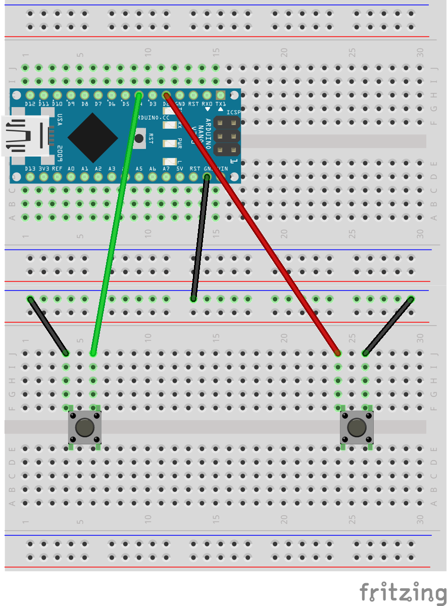 Button Click Counting With Virtual 7 Segment Display : 5 Steps ...