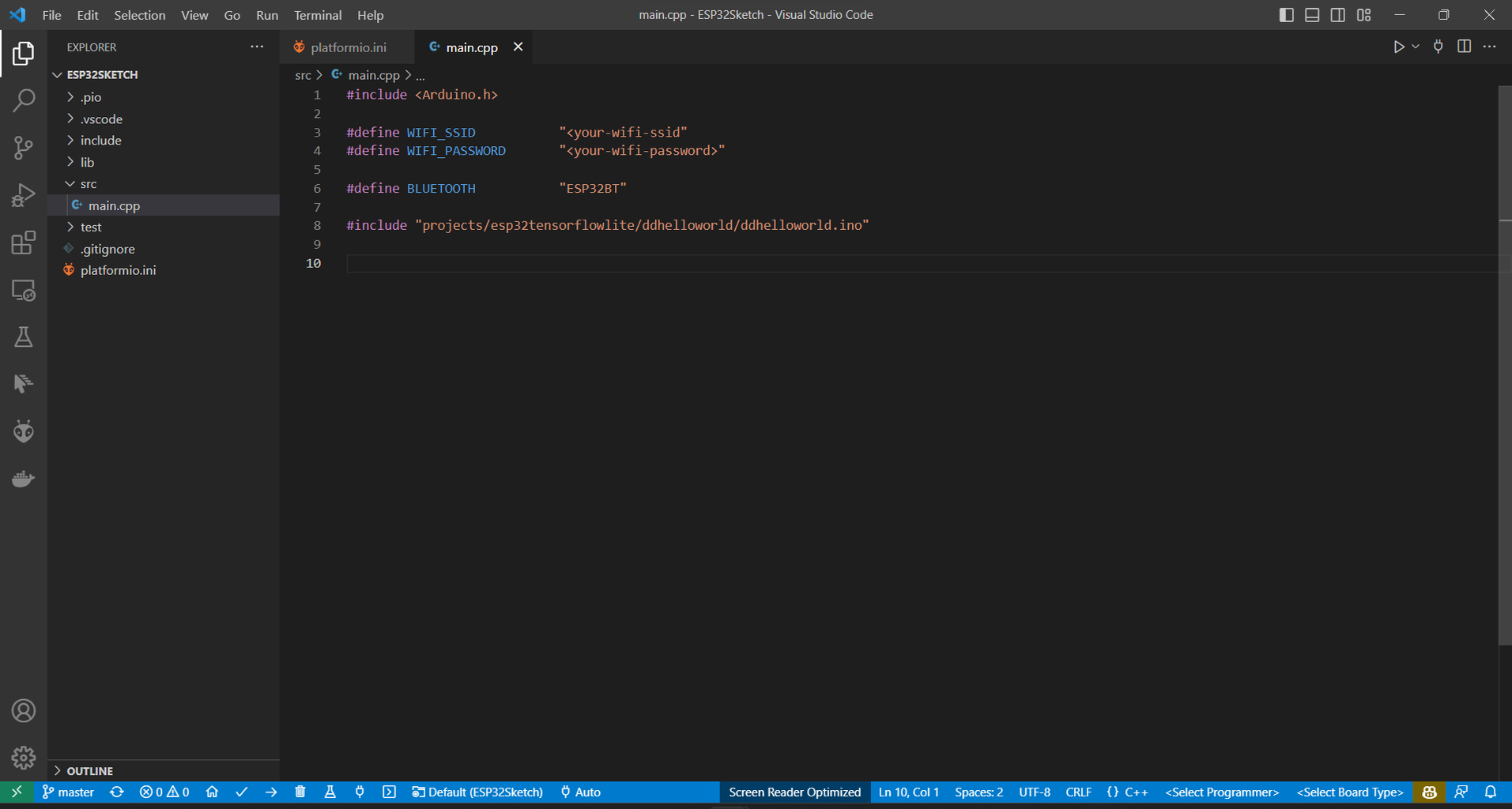 A Way to Run Arduino Sketch With VSCode PlatformIO Directly : 6 Steps ...