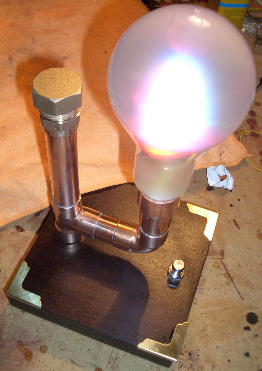 A Steampunk Lamp With Muliti Color LEDs