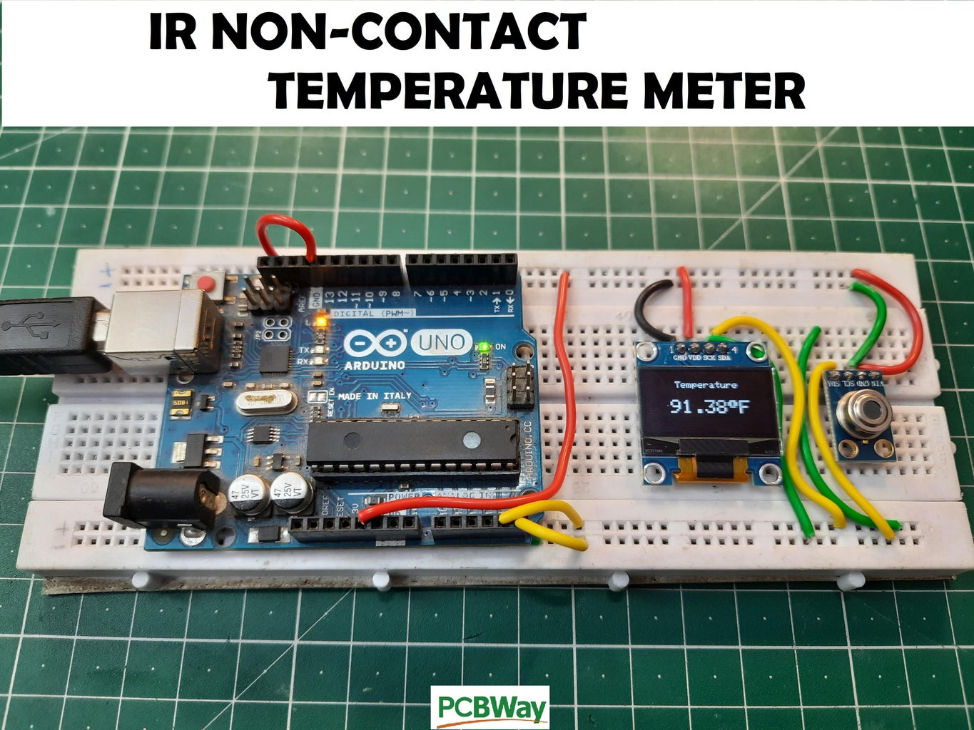Non-contact Infrared Temperature Sensor Using Arduino : 11 Steps ...