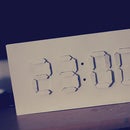 Reloj digital / analógico - Arduino + arte de papel