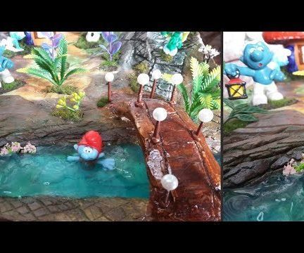 How to Make Landscape the Smurfs Diorama|Resin Art|Cartoons Network