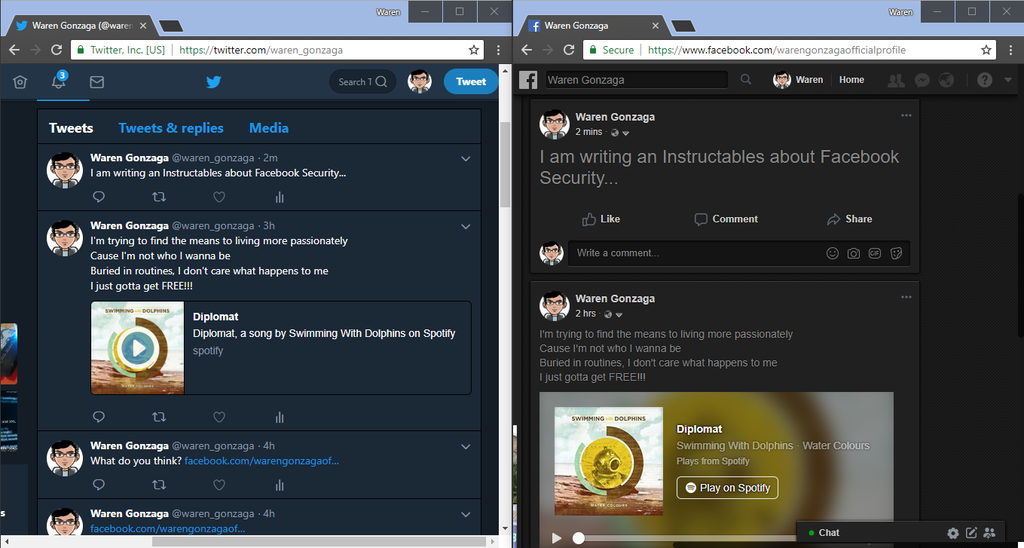 Facebook to Twitter and Twitter to Facebook Posts Facebook to Twitter and Twitter to Facebook Posts
