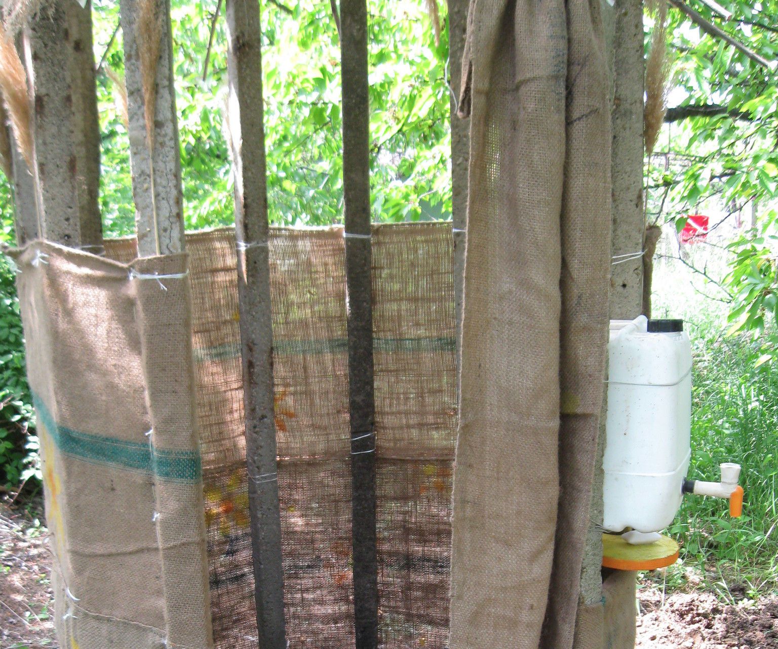 Composting Toilet in the Garden