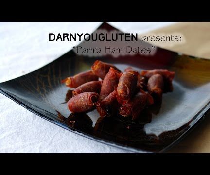 Almond Stuffed Dates Wrapped in Italian Parma Ham (Prosciutto) (GF)