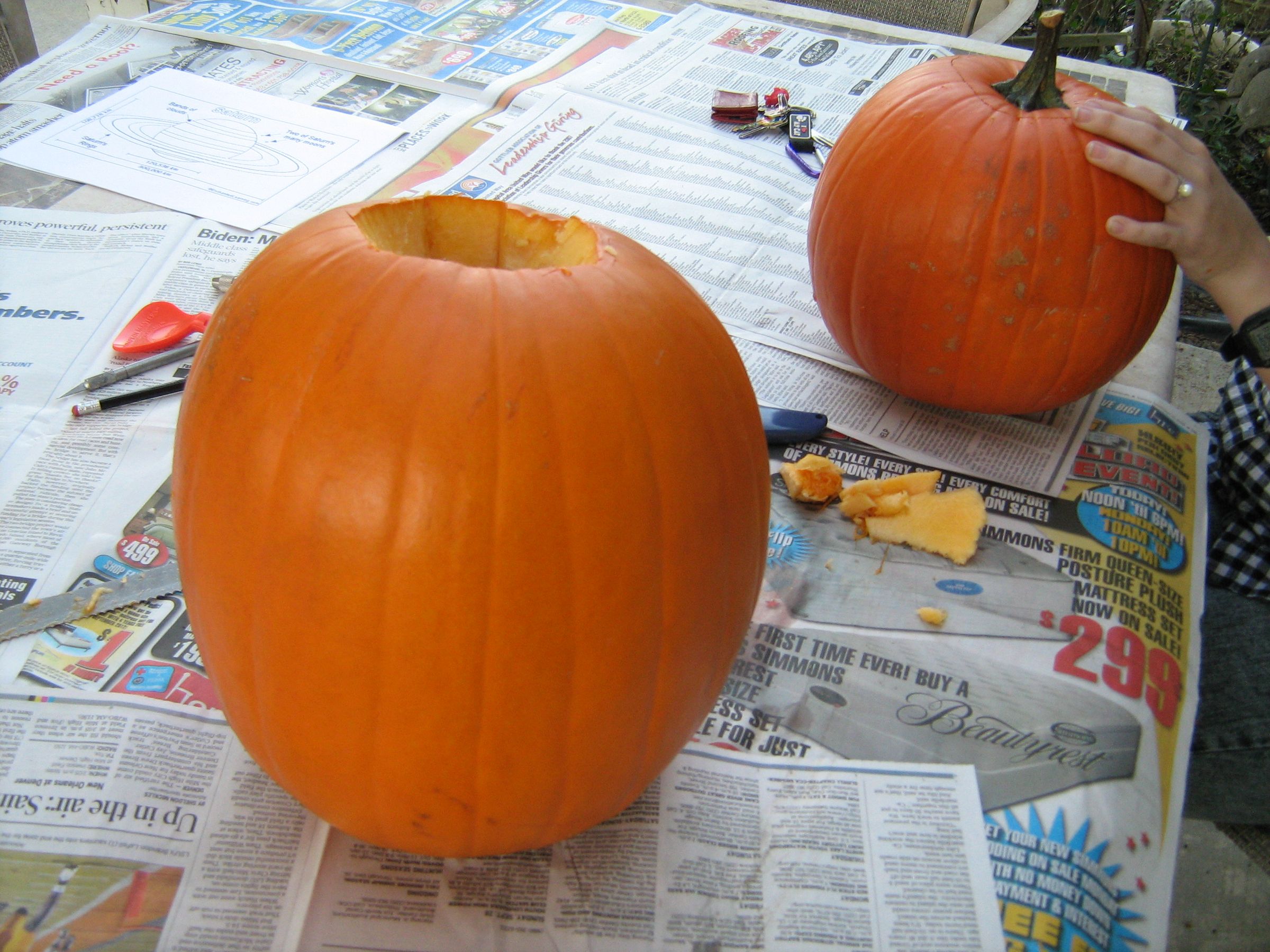 David Bowie Pumpkin Carving