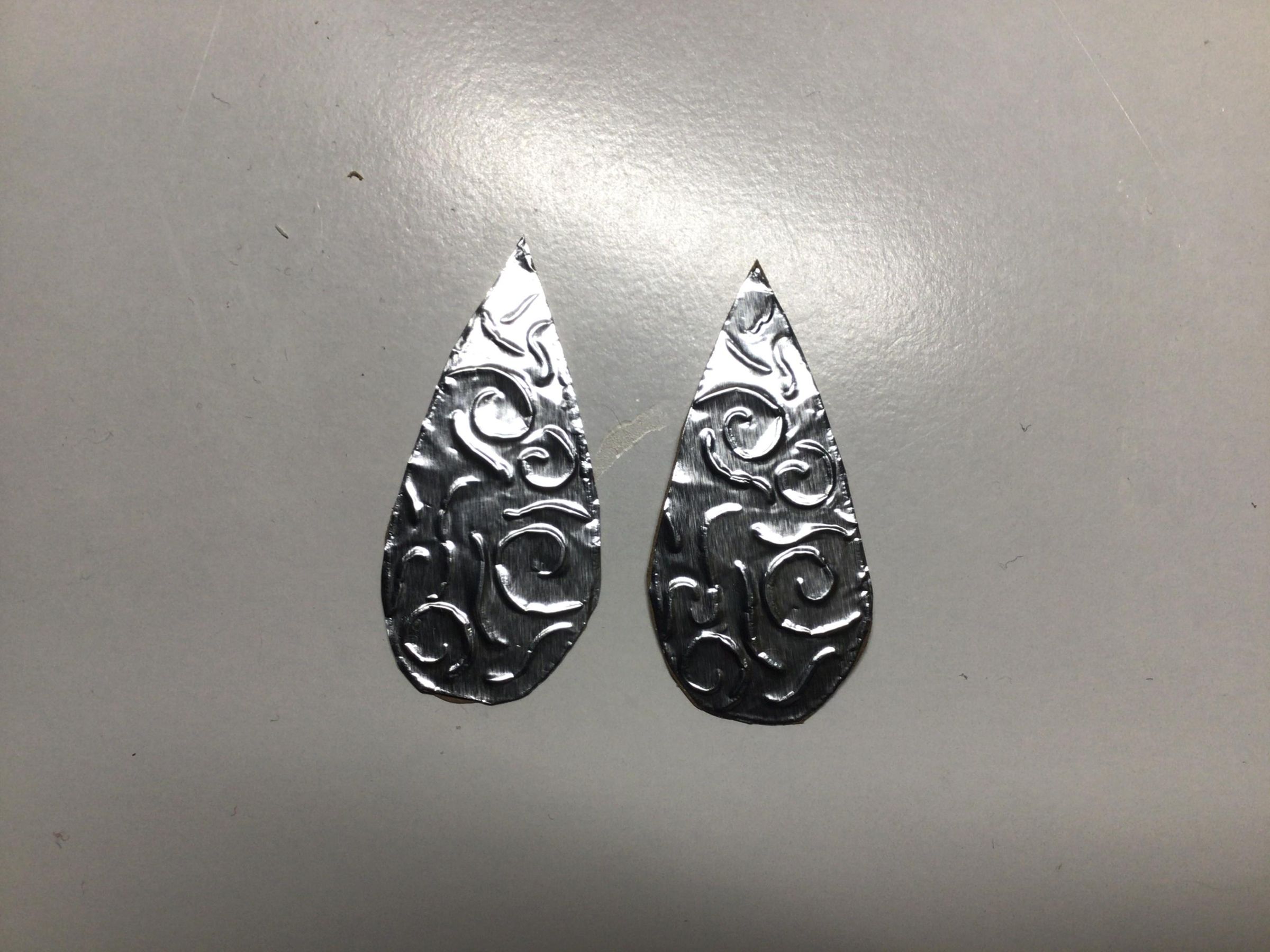 Embossed Tinfoil Earrings! 7 Steps (with Pictures) Instructables