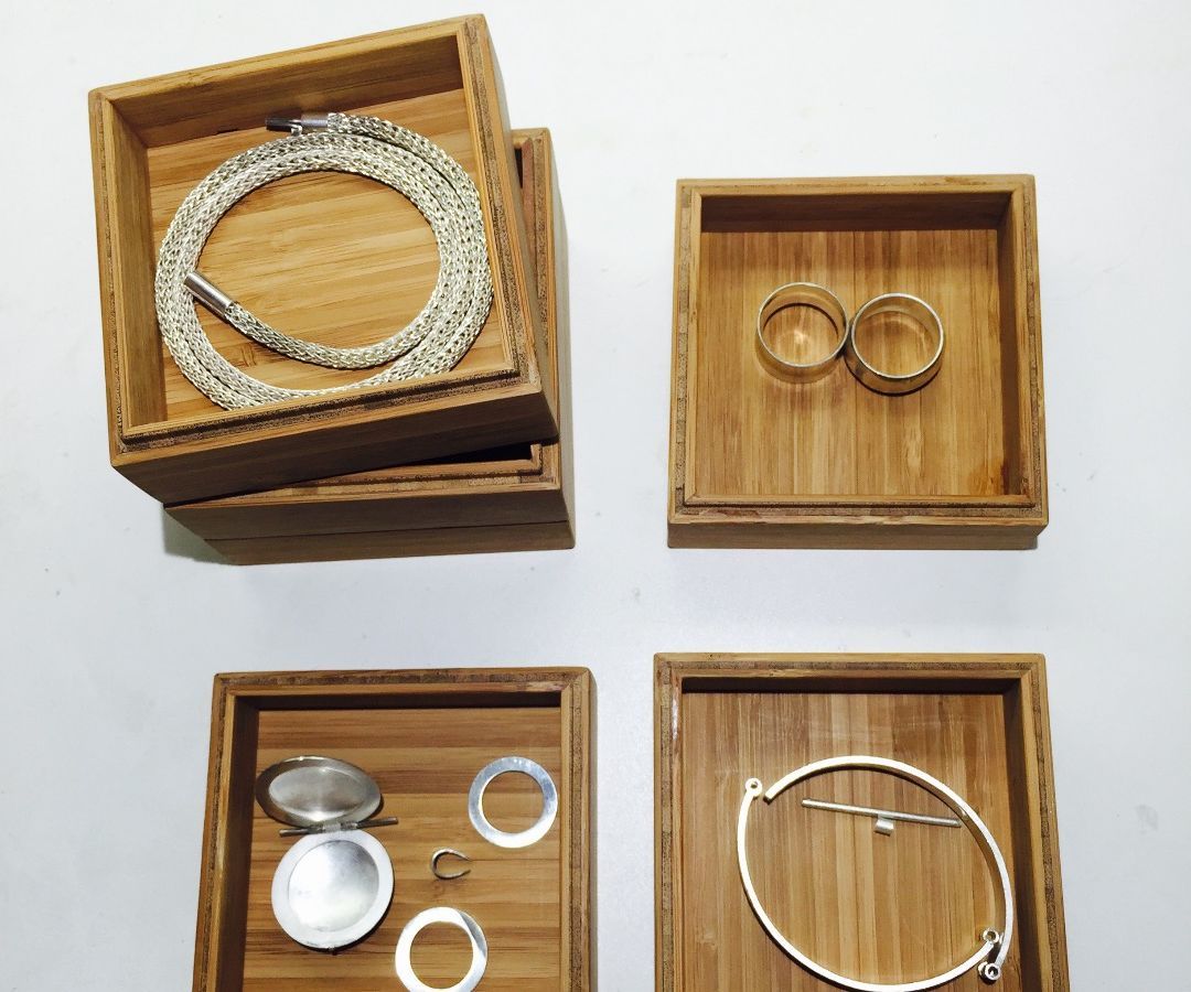 Mini Stacking Wood Boxes