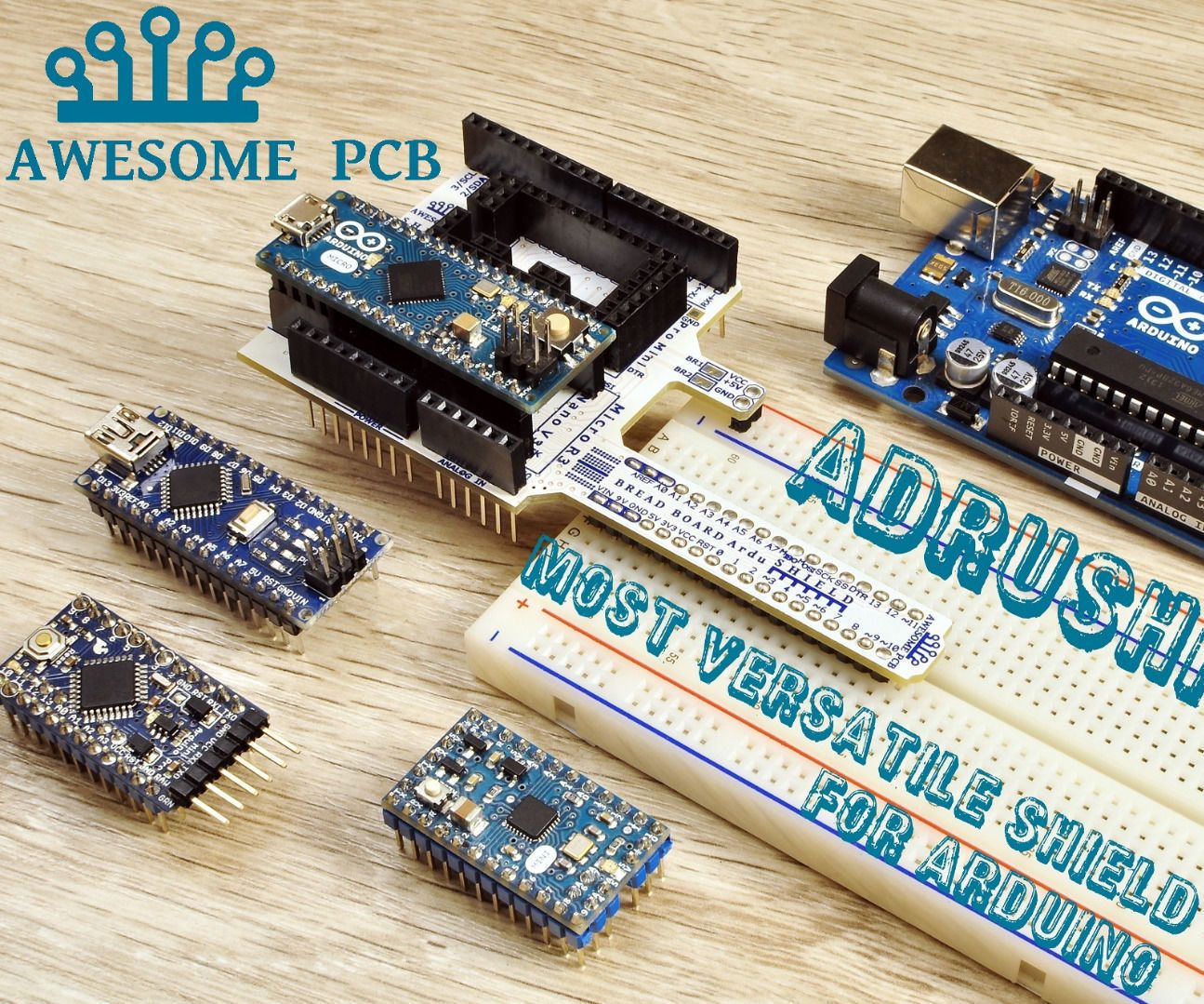 AdruShield – Most Versatile Arduino Shield Ever