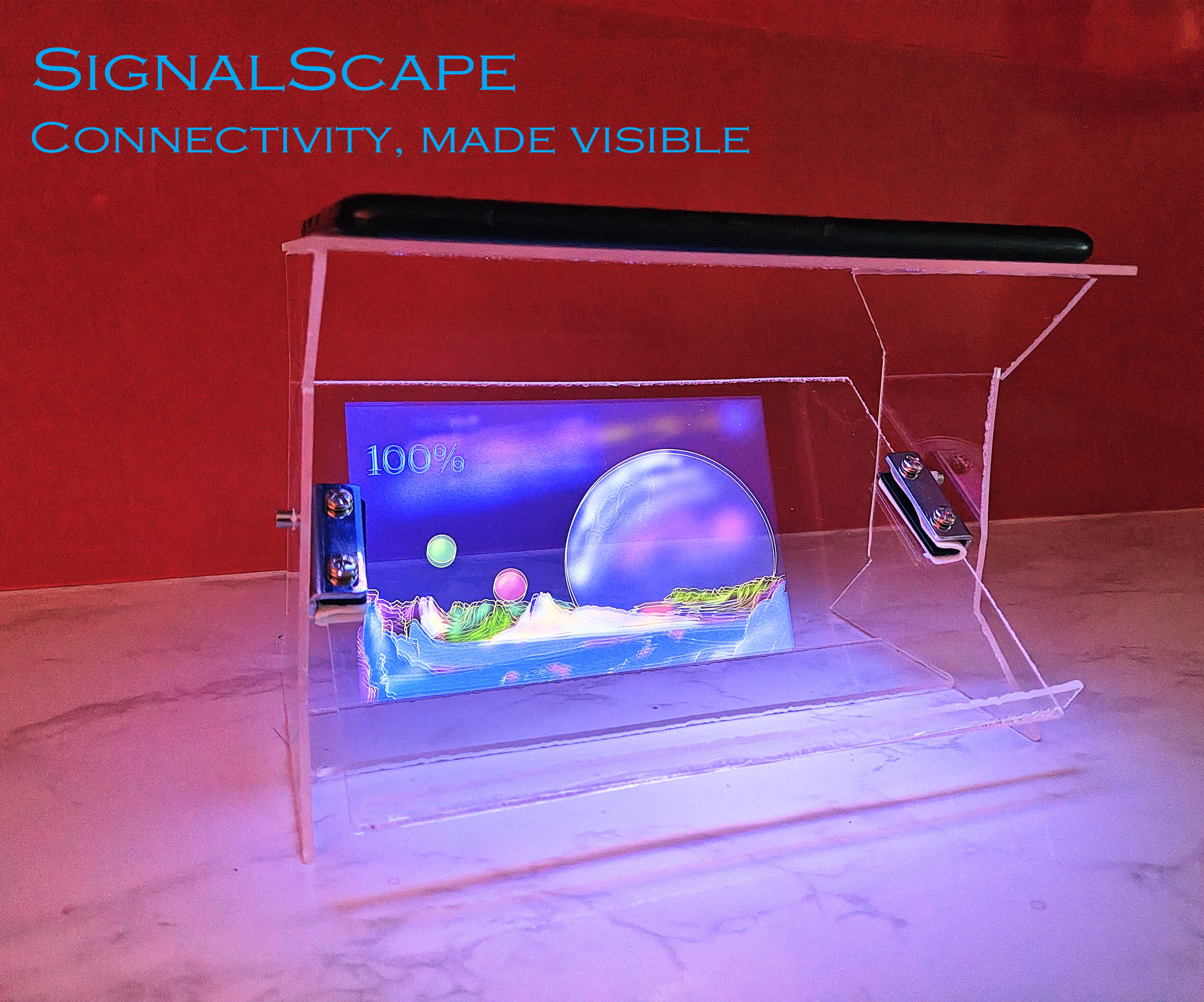 SignalScape: Making Invisible Wi-Fi Signals Visible With Dynamic Art.