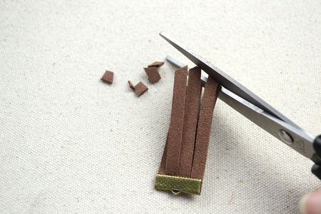 Shape the Fringe. Determine to Make Them Aligned or Into Chevron As You Prefer.