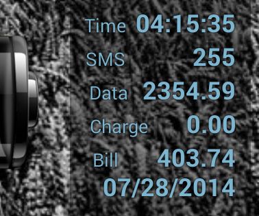 CellC Usage Widget for Android