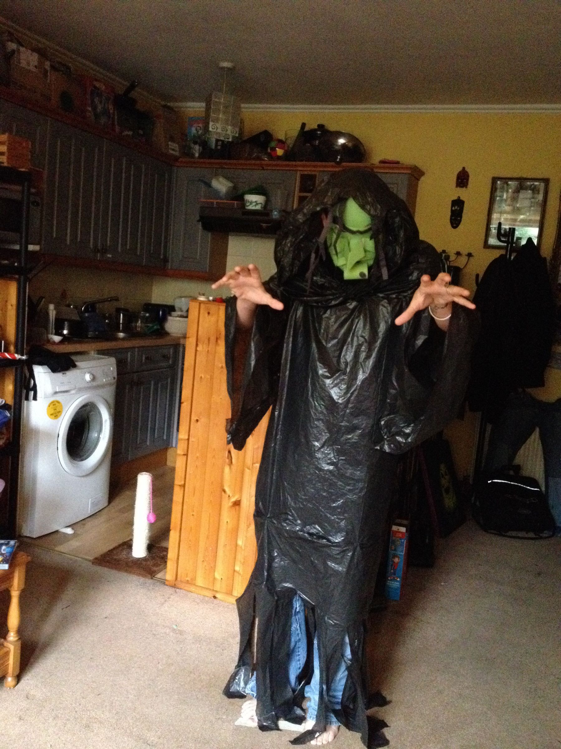 Cheap, Quick and Easy Wicked Witch Halloween Costume