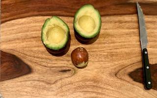 Separating the Avocado and Taking Out the Seed