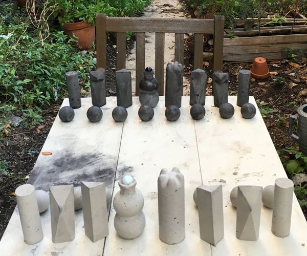 Concrete Chess Set for Outdoors