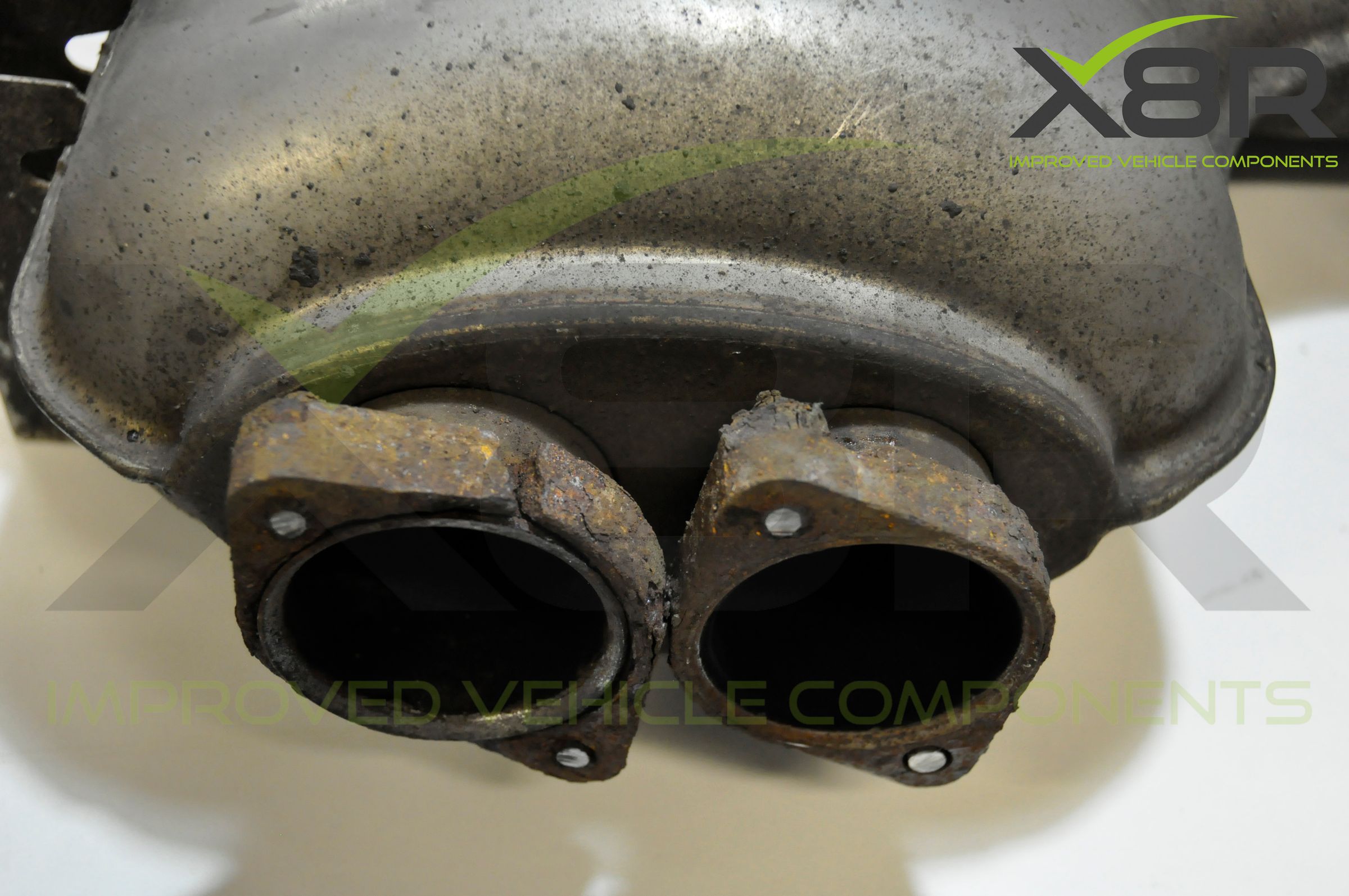 BMW E46 M3 Exhaust Muffler Back Box Flange Rusted Corroded Flanges