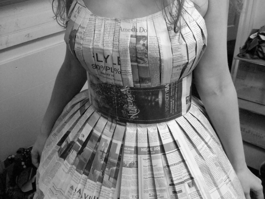 fancy dress competition handmade newspaper dress design News paper dress for fancy dress competition