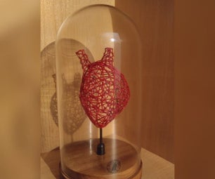 Wire Heart Statue