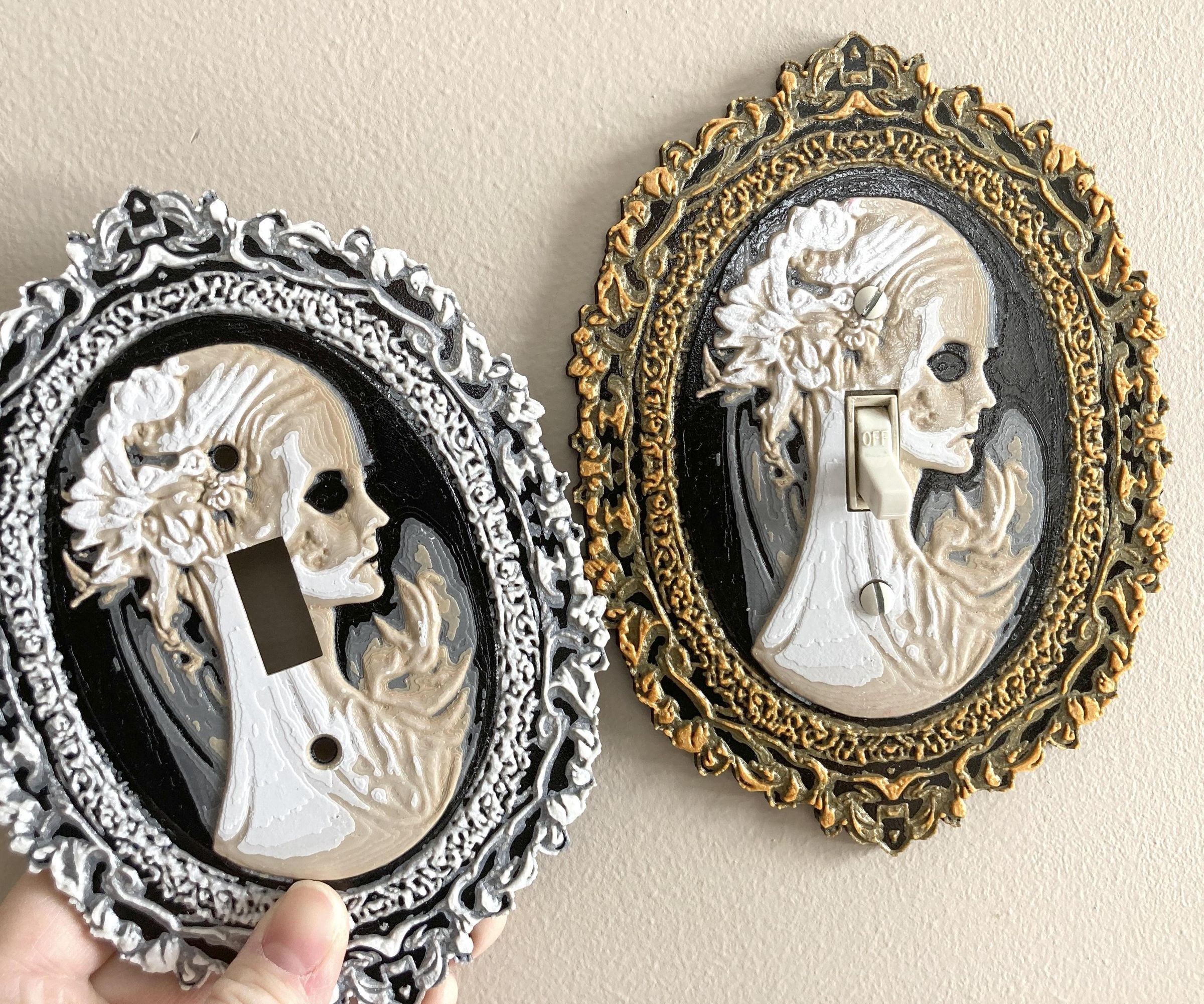 Victorian Cameo Light Switch Cover - 2 Piece Hueforge Design