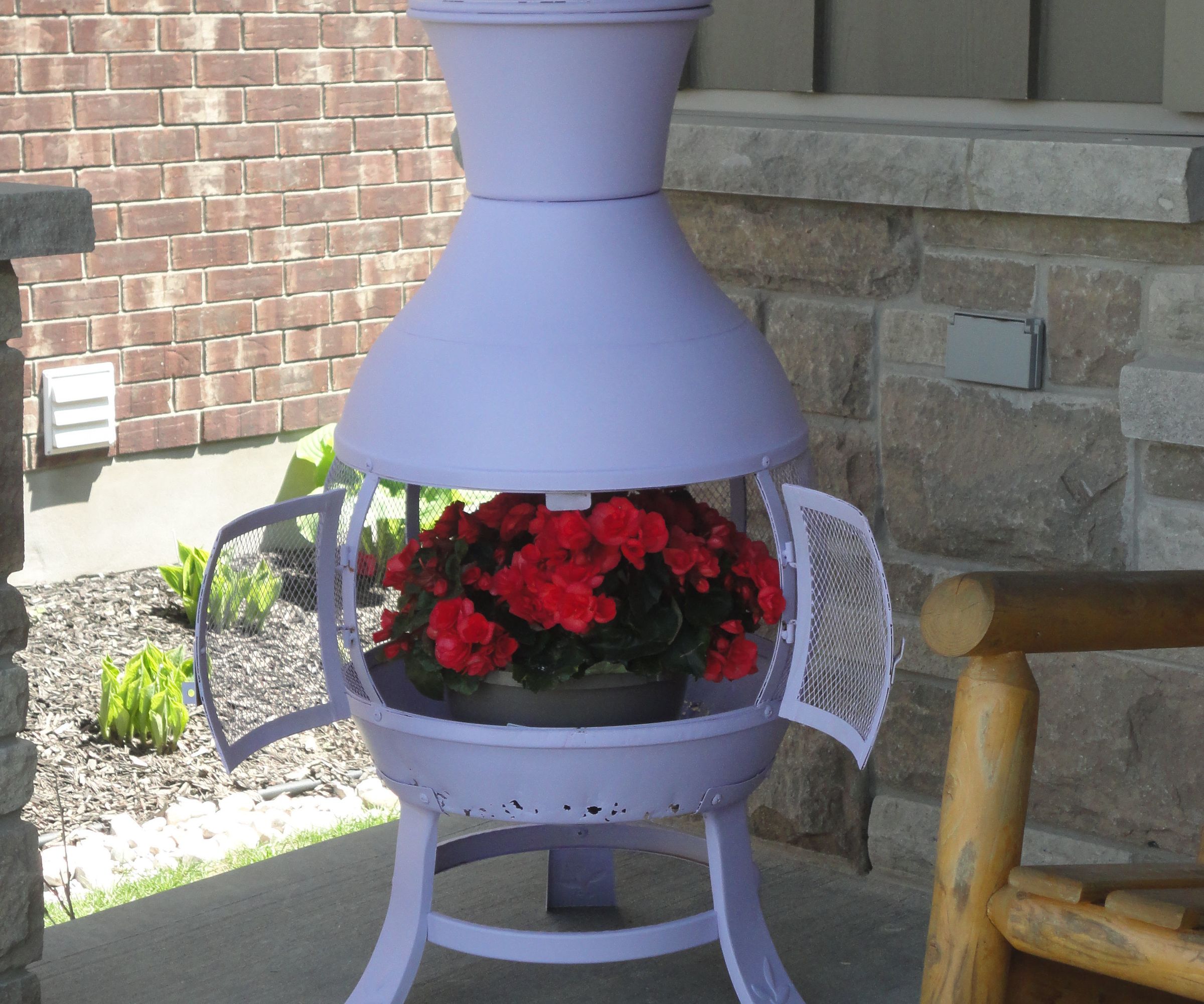 Repurpose old chiminea.