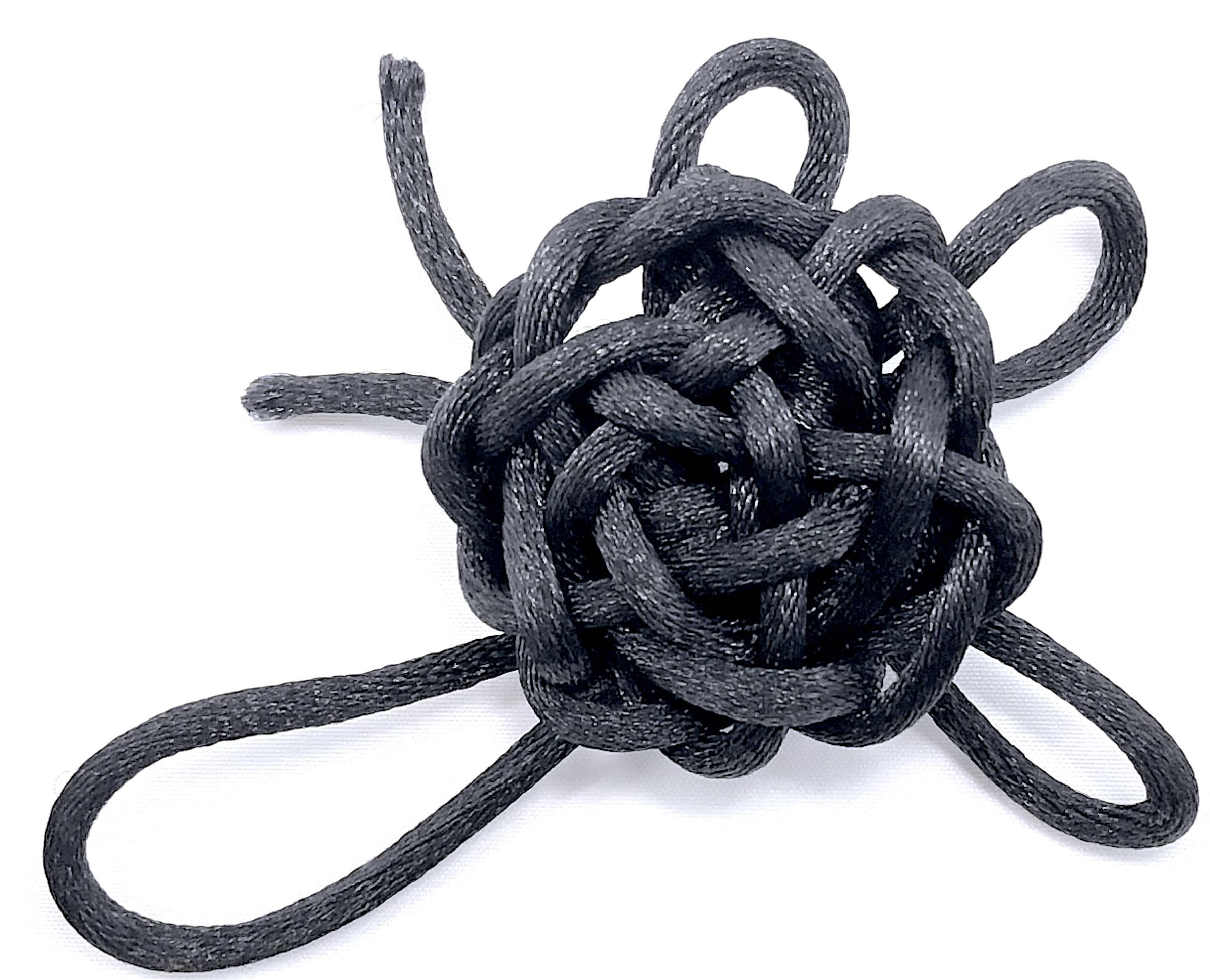 Mat Faced Good Luck Knots 5 Steps Instructables