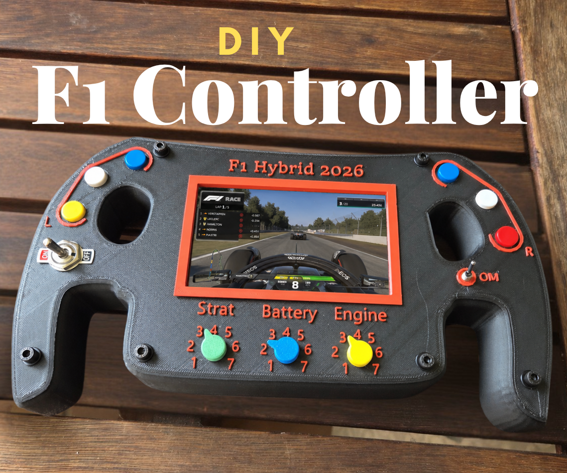 Diy Racing Controller DIY F1 Racing Steering Wheel Controller Using a Raspberry Pi : 10 Steps ...