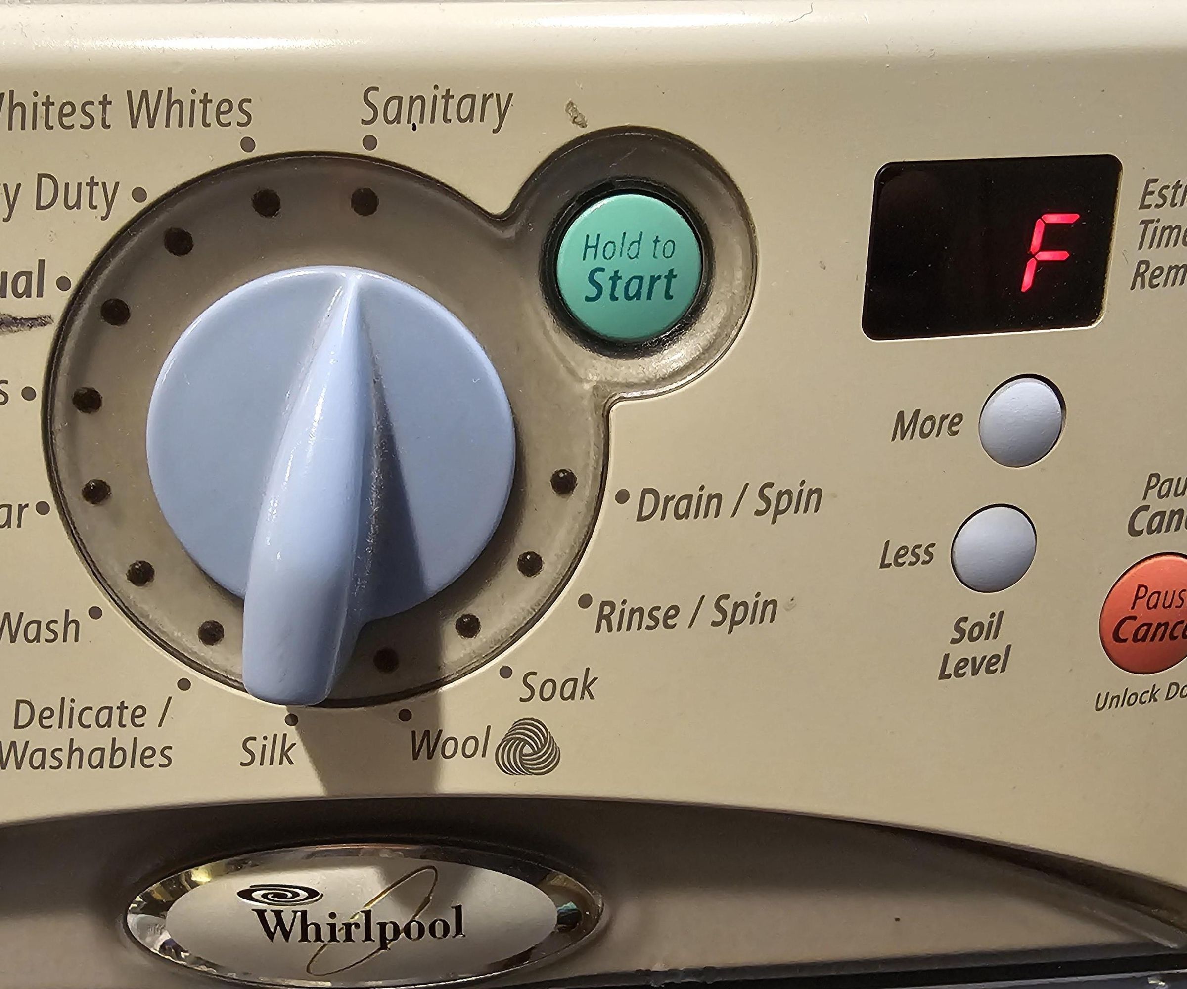 Washer Stuck at 1 Minute During Draining (Whirlpool Due F02 Error)