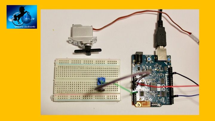 Servo Motor + Potentiometer + Arduino: Potentiometer-Controlled Servo