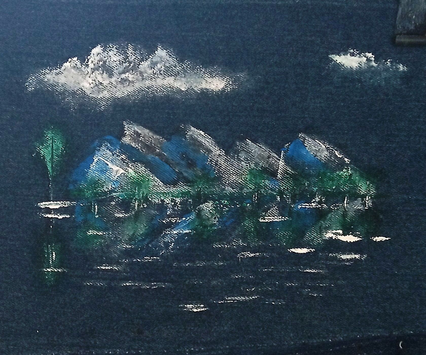 Acrylic Painting on Used Fabric