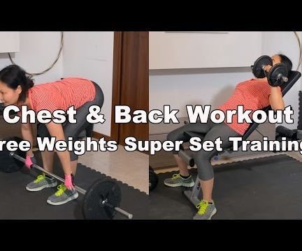 Chest & Back Superset Free Weights Workout 