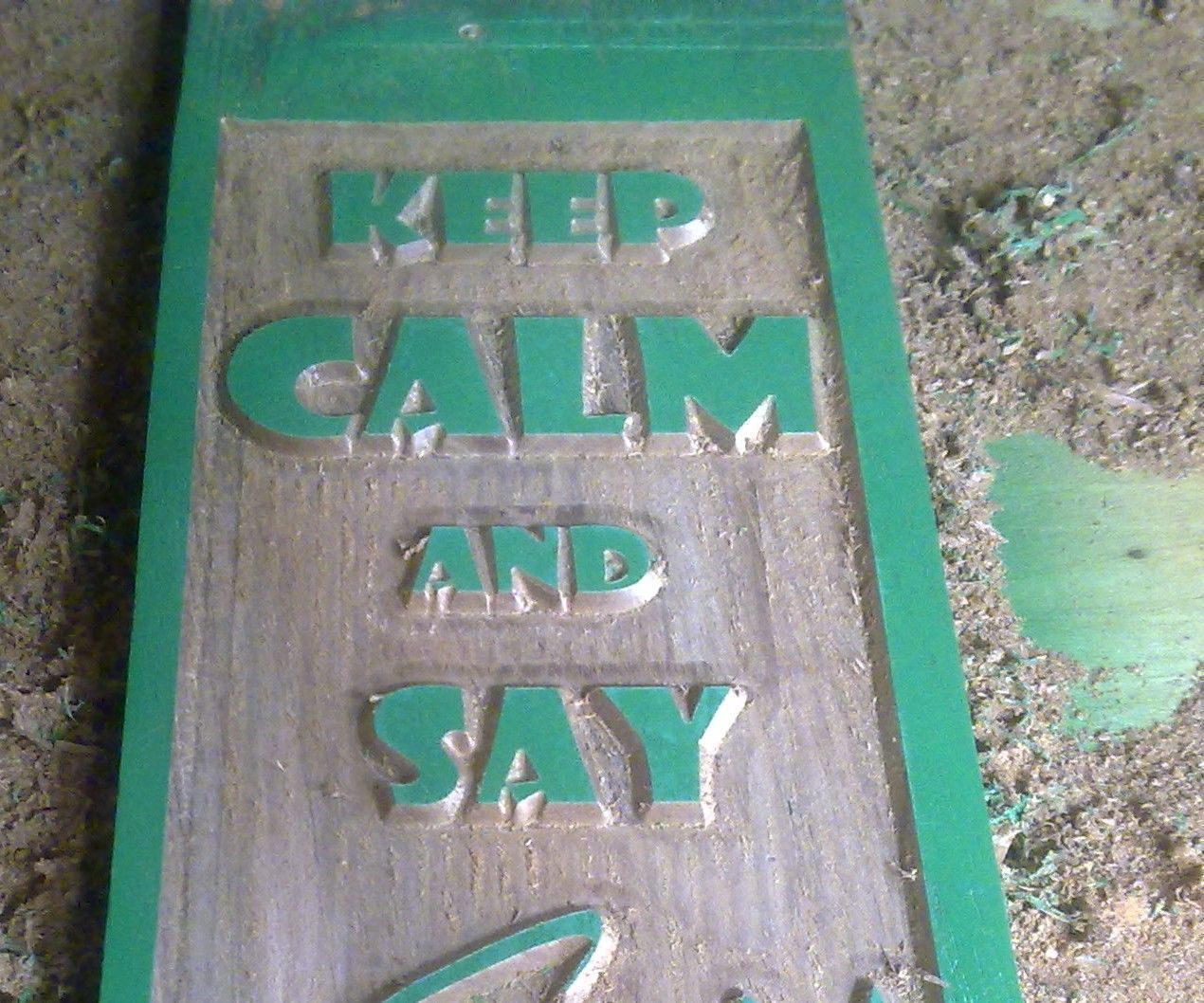 Islamic Decorative Plaque "Keep Calm and Say Allahu Akbar"