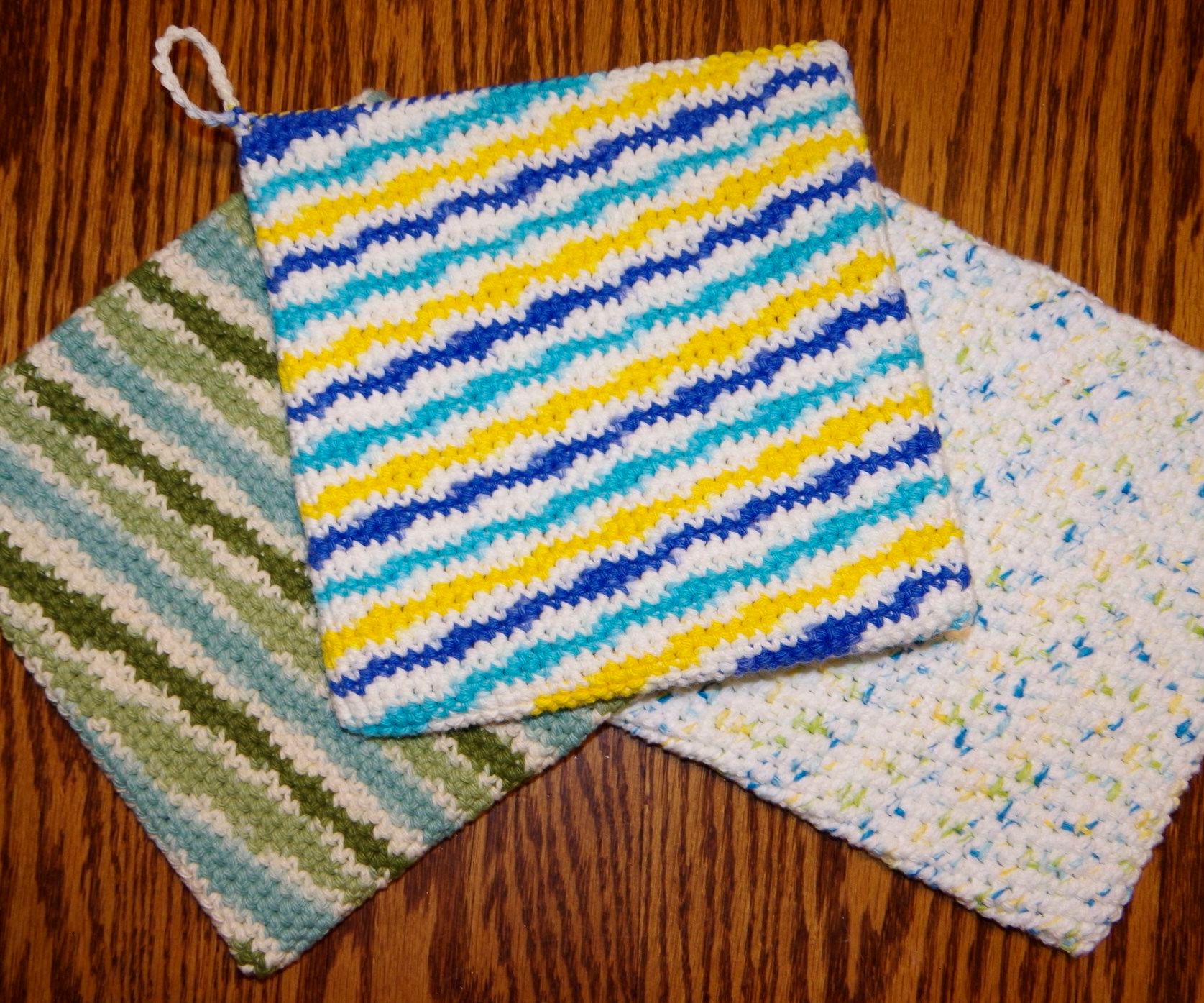 Double Thick Single Crochet Potholder