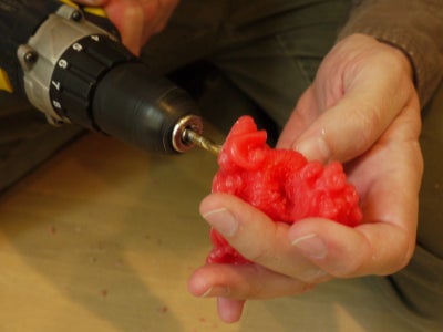 Wax Dragon: LED Holes