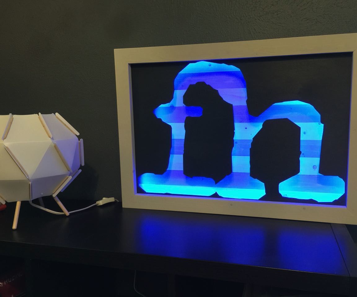 DIY Logo Sign With LED Lighting