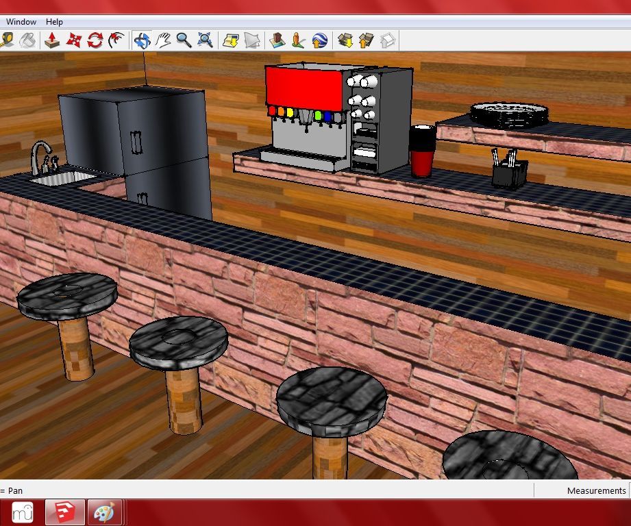 Hangout Bedroom with Snack Bar and Study Space!