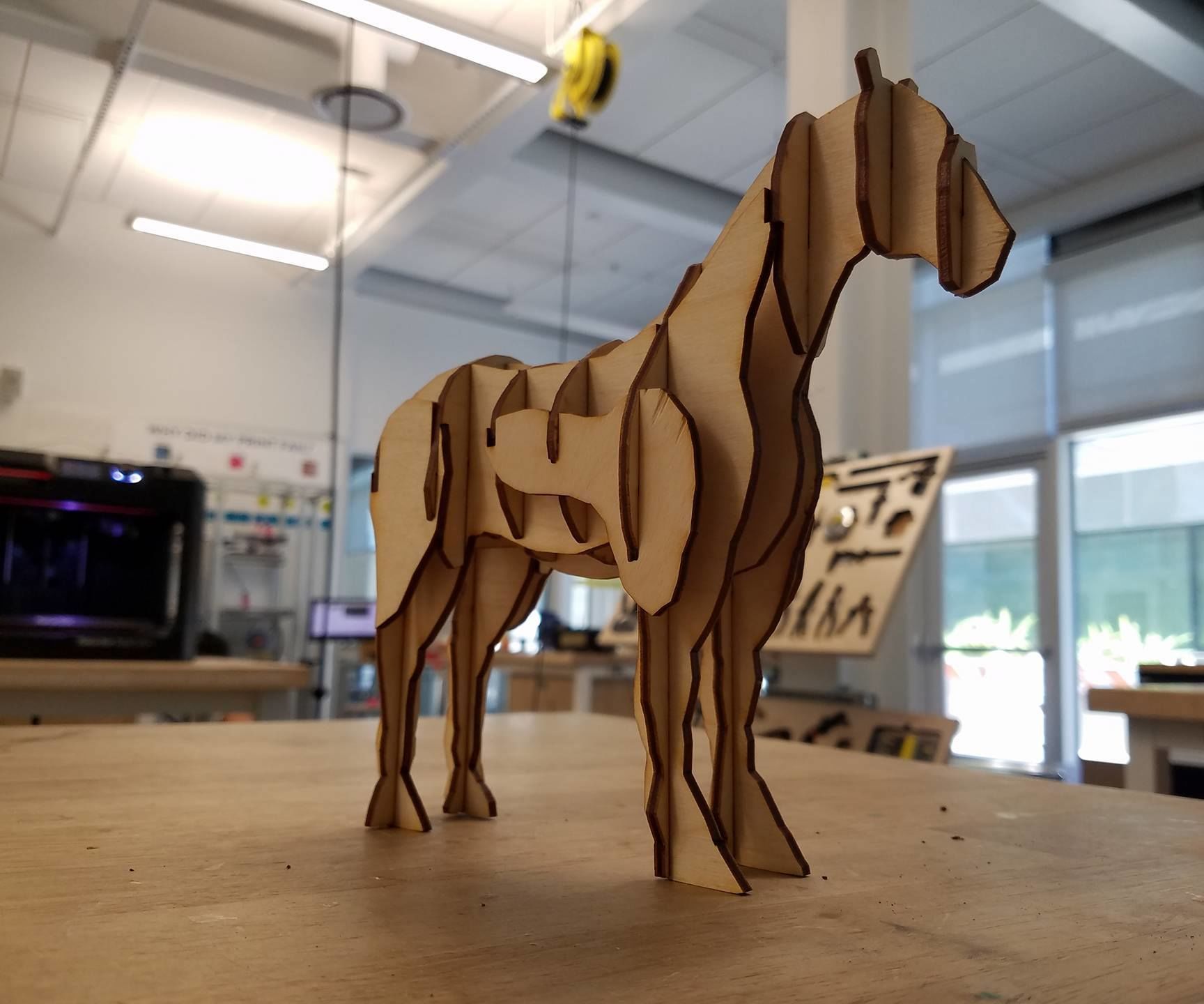 Laser Cut Horse