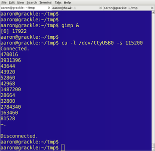 Monitor Time on Serial Port