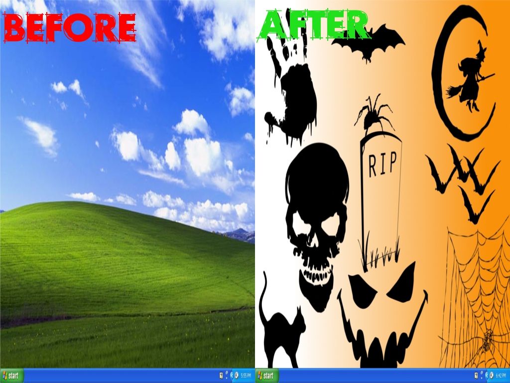 Make Your Own Halloween Themed Desktop Background