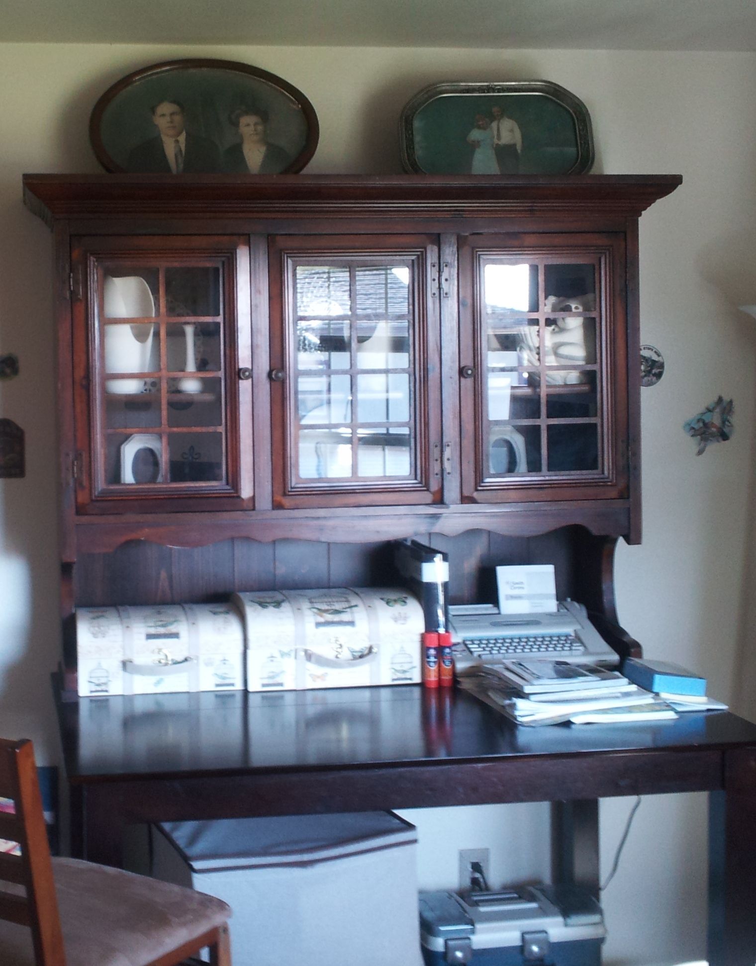 Upcycled Hutch Into a Large Craft Desk Instructables