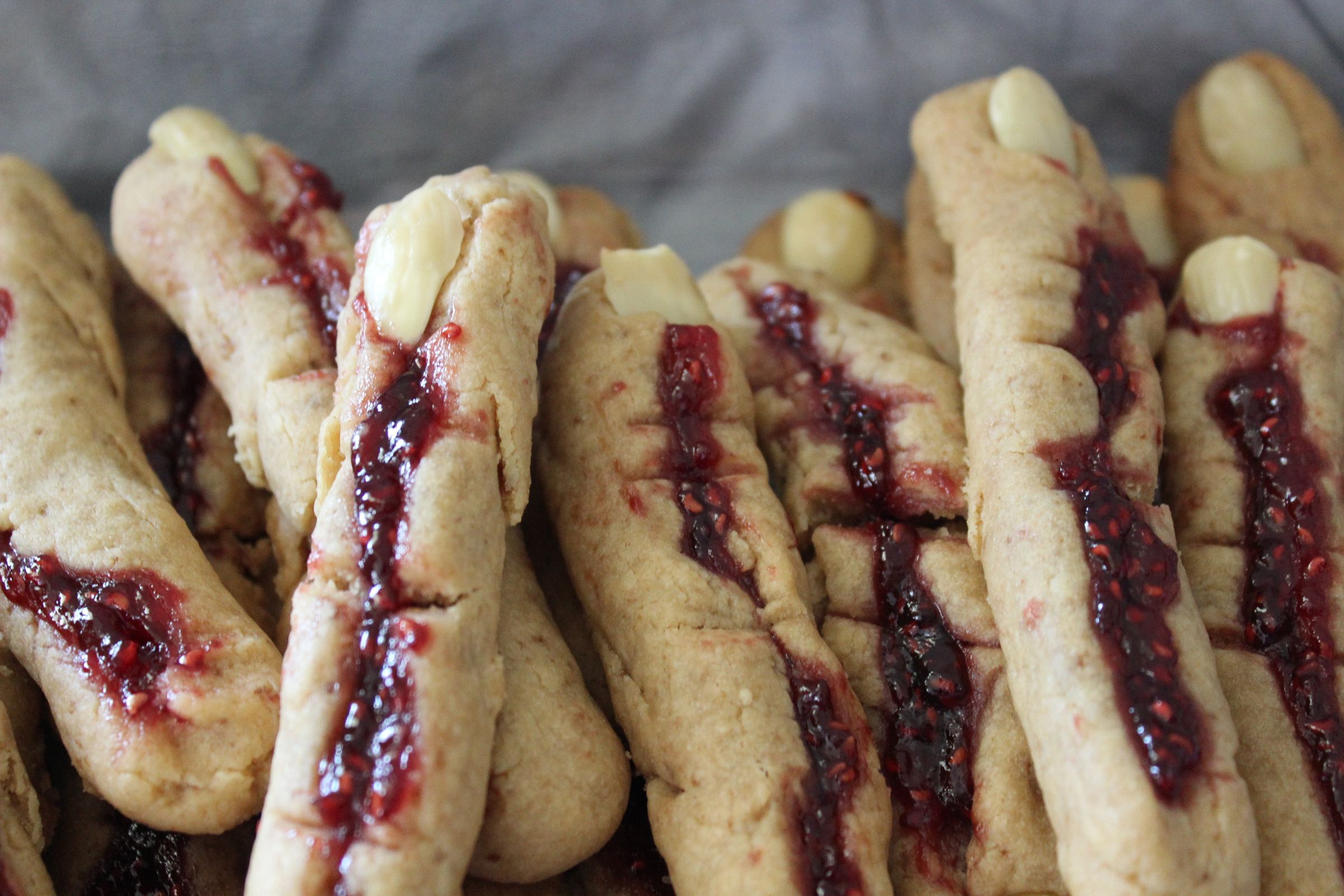 Disturbingly Creepy Finger Cookies