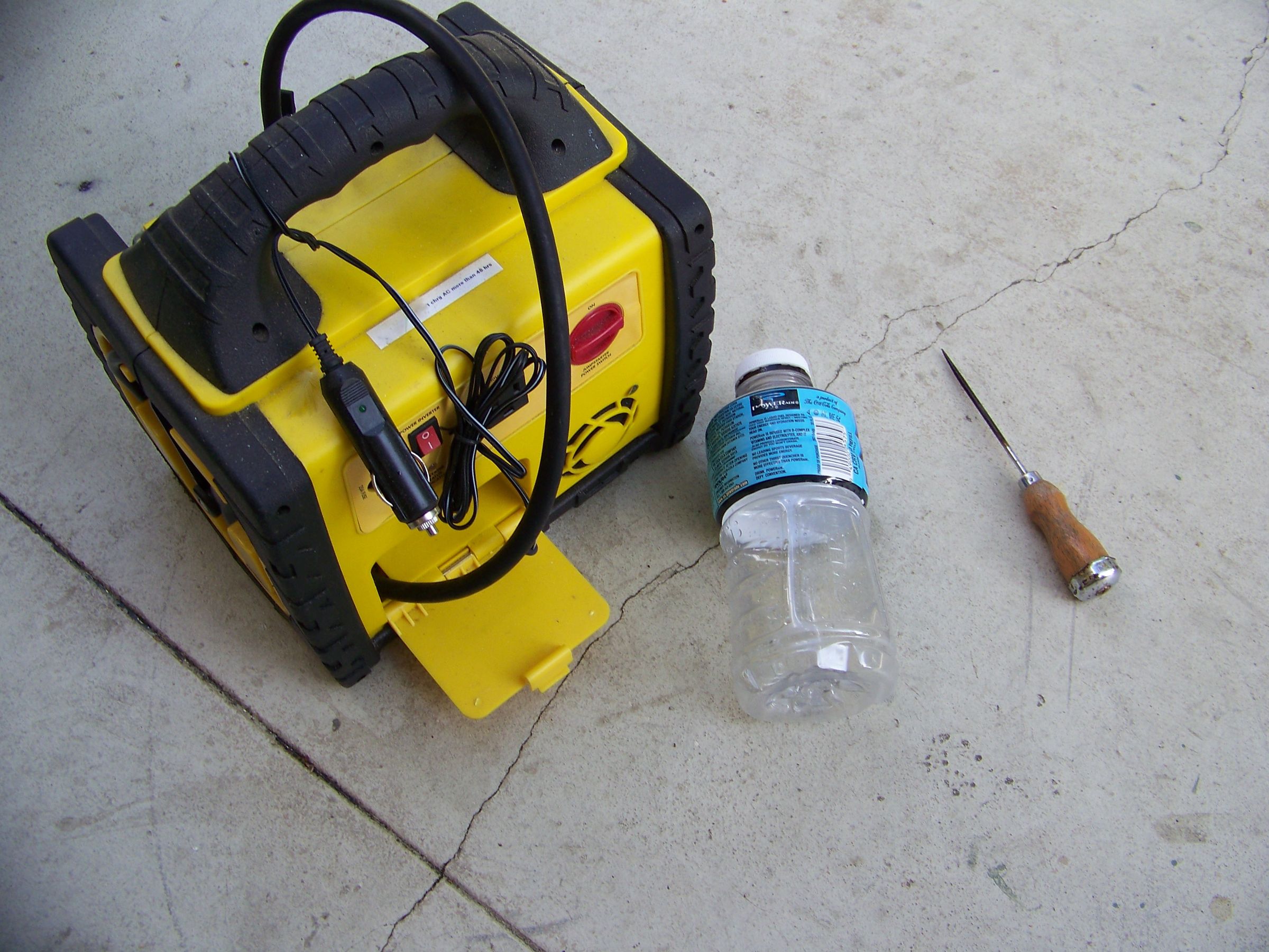 Gadorade Bottle Compressed Air Gun Prank