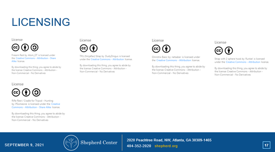 References and Licensing