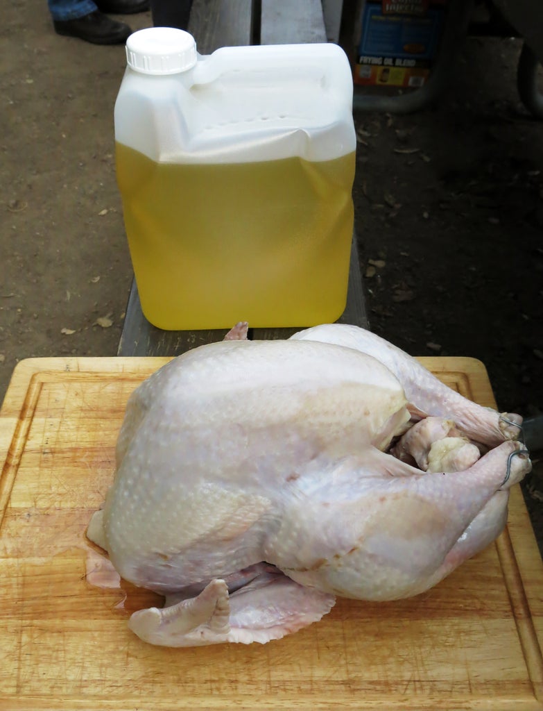 do you cover the pot when deep frying a turkey