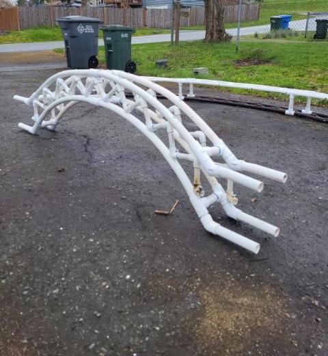 PVC Cemetery Sign Arch