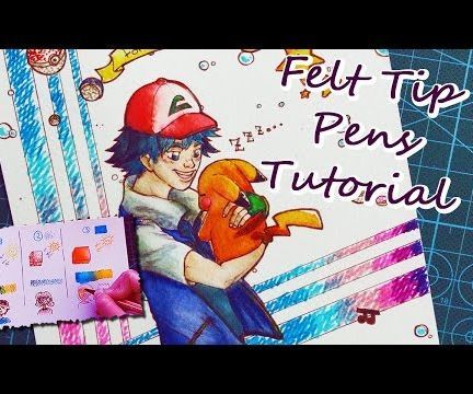 How to Use Felt Tip Pens ~ Drawing Tutorial