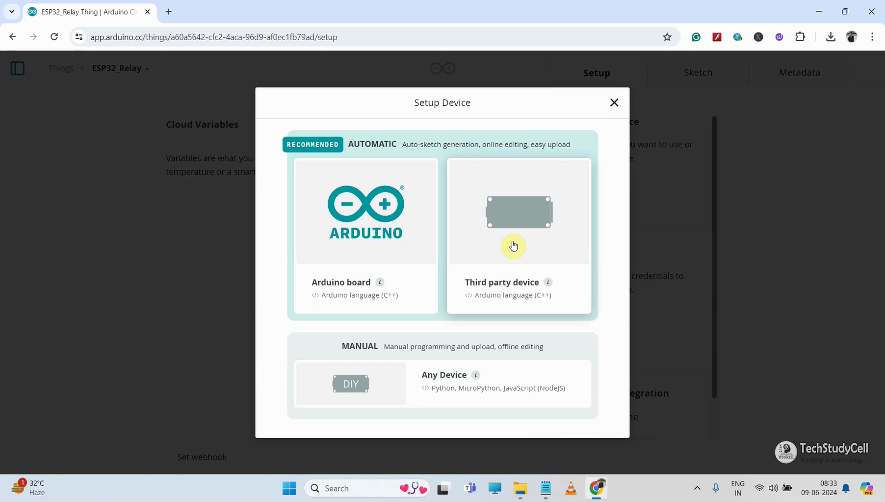 ESP32 Home Automation Using Arduino IoT Cloud Google Assistant : 16 ...
