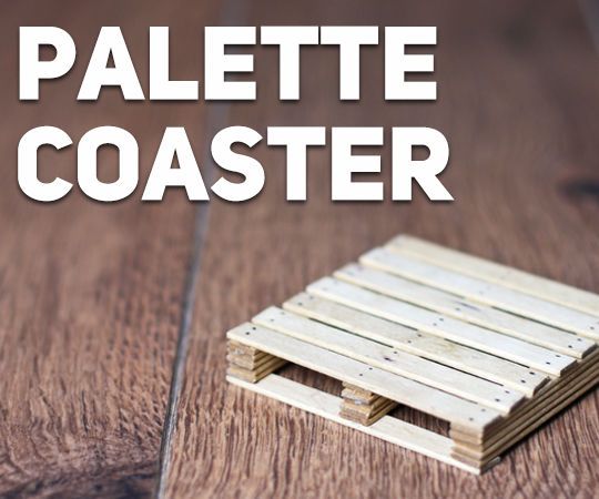 DIY Palette Coaster 