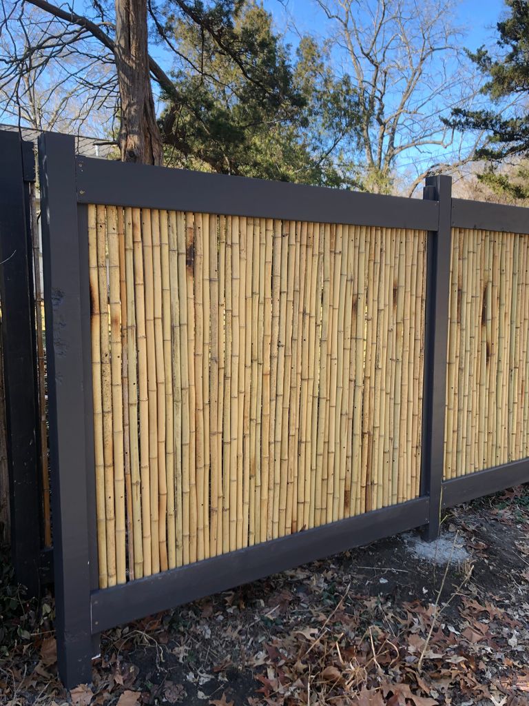 Backyard Bamboo Fence 4 Steps With Pictures Instructables